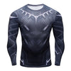 Hot Sale 3D Black Panther t-shirt Compression Long Sleeve t shirt
