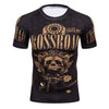 Mens Skull Fitness Clothing Rashguard T Shirt Fashion 3D