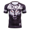 Mens Skull Fitness Clothing Rashguard T Shirt Fashion 3D