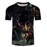 2018 Summer New Design Fashion 3d Short Men T Shirt Movie Avengers