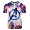 2018 Summer New Design Fashion 3d Short Men T Shirt Movie Avengers