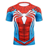 Summer 3D Print Compression T-Shirt Men Marvel