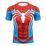 Summer 3D Print Compression T-Shirt Men Marvel