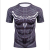 Summer 3D Print Compression T-Shirt Men Marvel