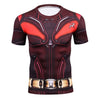 Summer 3D Print Compression T-Shirt Men Marvel
