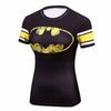Summer Female Compression Superhero Batman/Superman/Wonder Women Tshirt