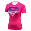 Summer Female Compression Superhero Batman/Superman/Wonder Women Tshirt