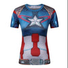 Summer Female Compression Superhero Batman/Superman/Wonder Women Tshirt