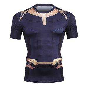 2018 Summer NEW Avengers 3 Thanos 3D Printed T Shirt Men