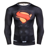 New Compression Funny T Shirt Men Anime Superhero Superman