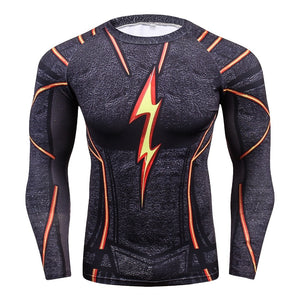 Compression Male Tight Fashion T Shirt Flashman 3D Printed T-Shirt Men