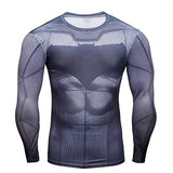 New Marvel Superman Black Men T Shirt 3D Print Compression