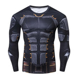 New Marvel Superman Black Men T Shirt 3D Print Compression