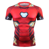 New Captain America 3D Printed T-Shirt Men Compression Men