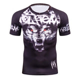 Summer Brand 3D Printed Compression Wolf X-Men T-shirt