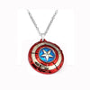 Captain America A Shield necklace rotatable Avengers