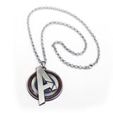 Captain America A Shield necklace rotatable Avengers