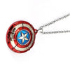 Captain America A Shield necklace rotatable Avengers