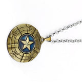 Captain America A Shield necklace rotatable Avengers
