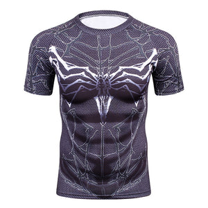 New Summer 3D Printed Marvel Movie Venom T-Shirt Men Fashion