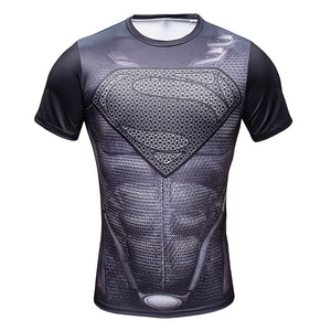 2018 Summer Superman/Batman Tshirt Bodybuilding Marvel