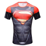 2018 Summer Superman/Batman Tshirt Bodybuilding Marvel