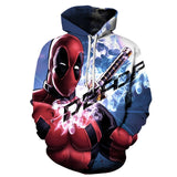 2019 New 3D Print Marvel Superhero Deadpool 2 Hoodie Men Women Casual Hoodies
