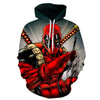 Newest Hoodies Men Women Sweatshirt Funny Deadpool 3D Printed Hoodie Men Hip Hop