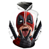 Newest Hoodies Men Women Sweatshirt Funny Deadpool 3D Printed Hoodie Men Hip Hop