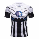 Tight Superman Civil War Tee 3d Printed T-shirt Men  Avengers