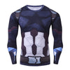 2018 Avengers Infinity War 3D Captain America Compression Men T-Shirt