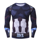 2018 Avengers Infinity War 3D Captain America Compression Men T-Shirt