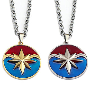 The Avengers Captain Marvel Logo necklace Fashion Metal