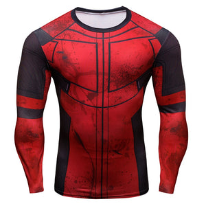 New Brand Summer Compression T Shirt Men 3D Deadpool T-Shirt