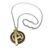 Avengers Captain America Marvel necklace pendant Black Metal