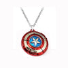 Marvel Avengers 4 Captain America necklace Black Metal