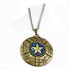 Marvel Avengers 4 Captain America necklace Black Metal