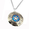 Marvel Avengers 4 Captain America necklace Black Metal