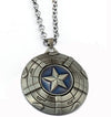 Marvel Avengers 4 Captain America necklace Black Metal
