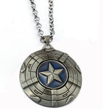 Marvel Avengers 4 Captain America necklace Black Metal