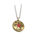 Marvel Avengers 4 Captain America necklace Black Metal