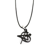 Marvel Avengers 4 Captain America necklace Black Metal