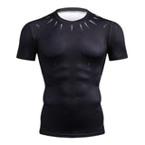 Summer New 3D Printed Spiderman Compression T Shirt Men Casuales