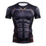 Summer New 3D Printed Spiderman Compression T Shirt Men Casuales