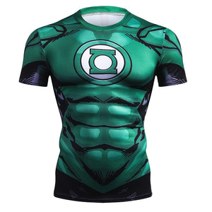 2018 New Green Lantern 3D Printed Men T Shirt Summer Crossfit