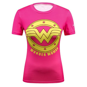 Summer High Quality T-Shirt Compression Women Tshirt
