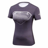 Summer High Quality T-Shirt Compression Women Tshirt