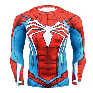 New Spiderman 3D Printed Compression Brand T-Shirt
