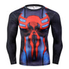 Fashion Superhero 3D Skull Punisher Spiderman Compression Bodybuilding T Shirt