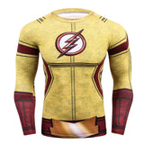 Mens Anime The Flash Barry Allen 3D Printed T Shirts Compression